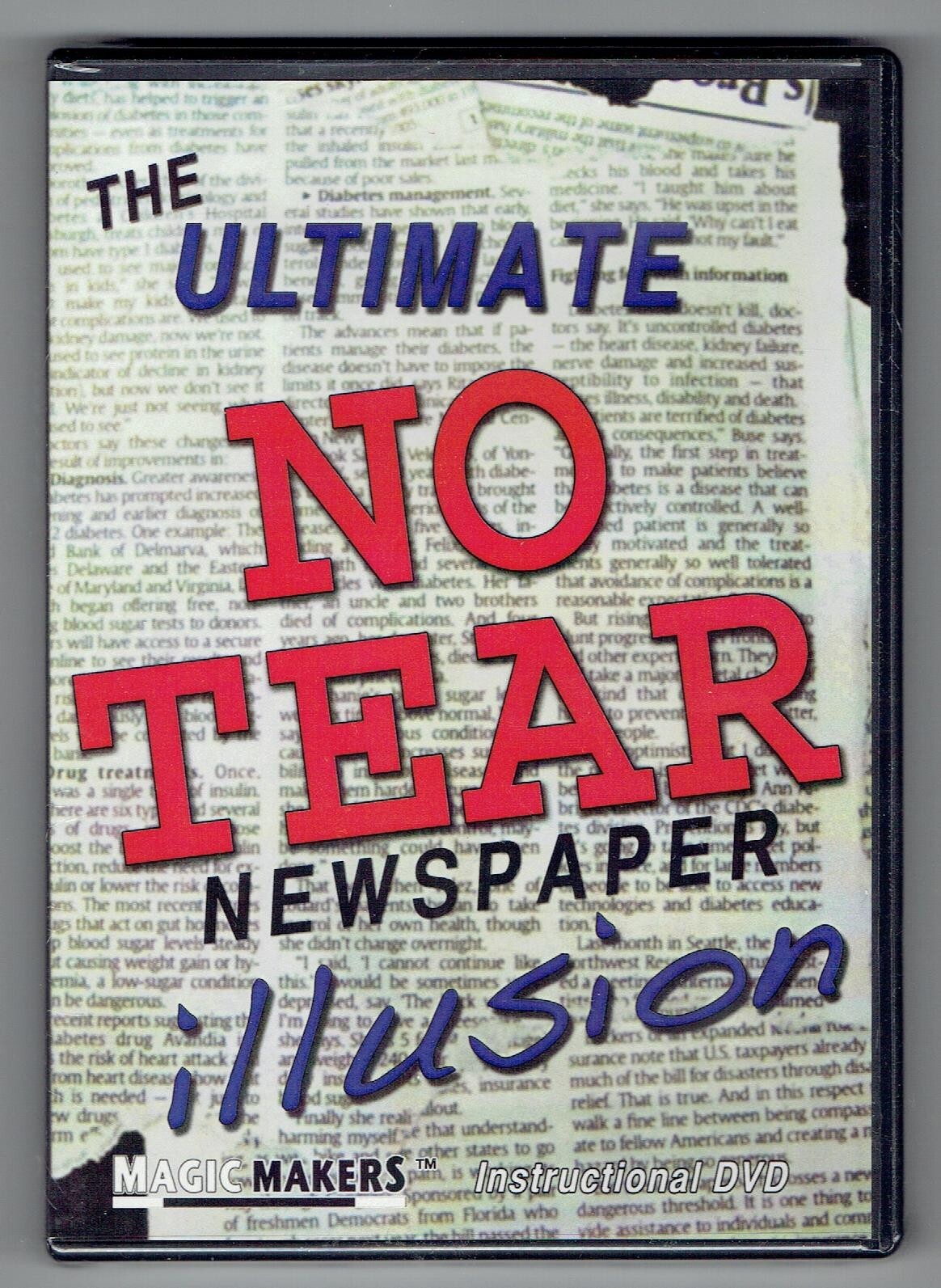 The Ultimate No Tear Newspaper Illusion by Magic Makers - New Magic DVD