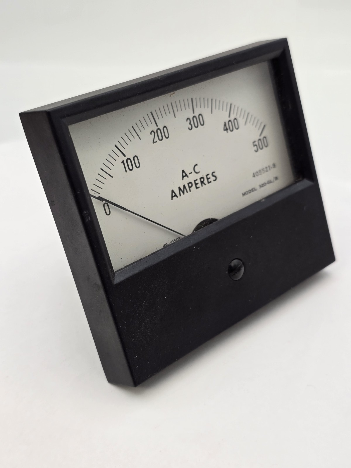 Triplett 320-GL/B AC Ammeter Panel Meter 0-500 Amperes Range 0-1 MADC