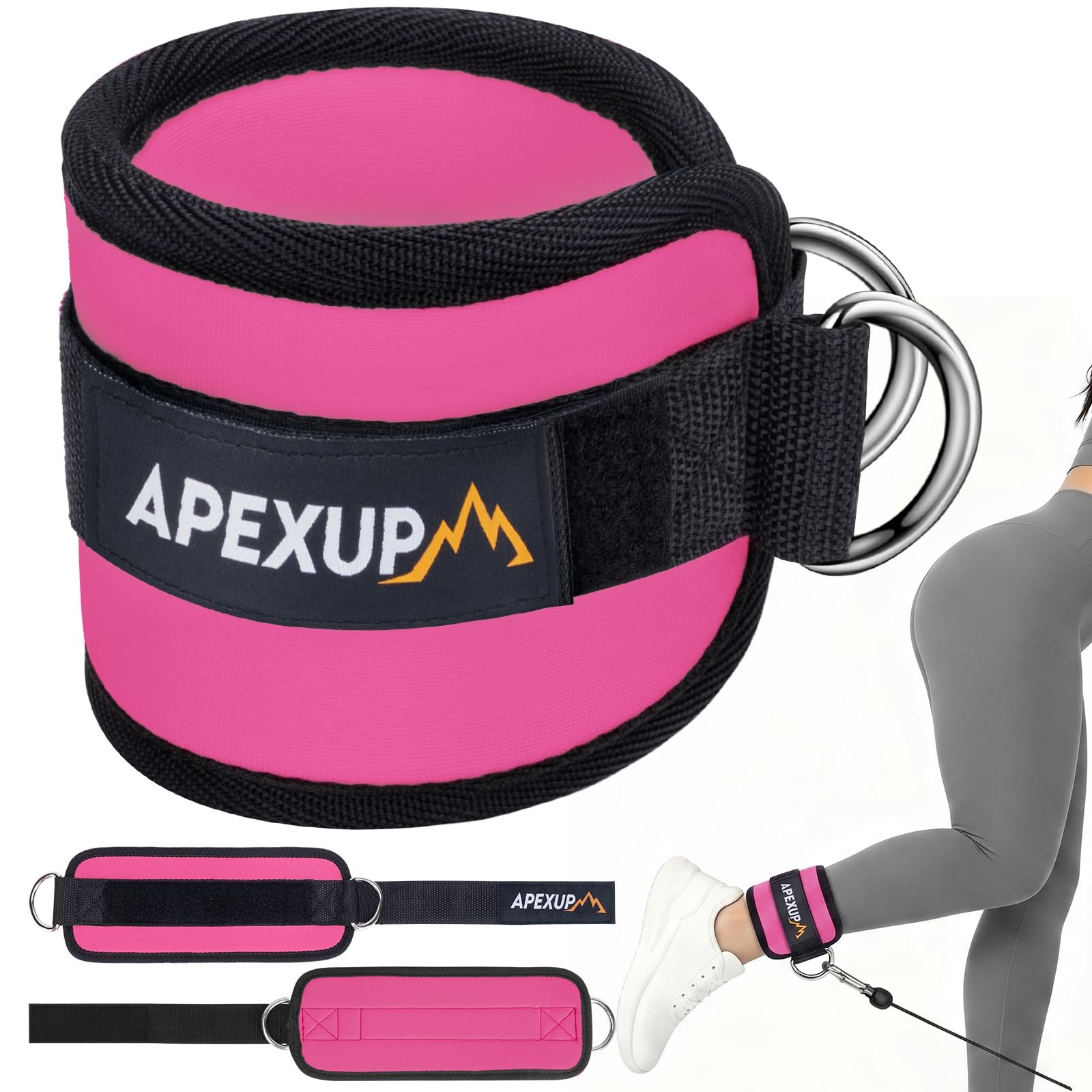 Ankle Strap for Cable Machine  Resistance Bands for Glute Workouts, Leg