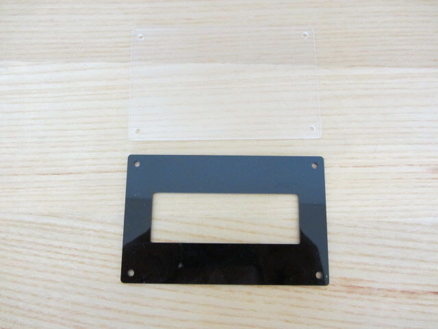 Bezel and Clear Back Plate for 20x4 LCD Char Display No precise cut required
