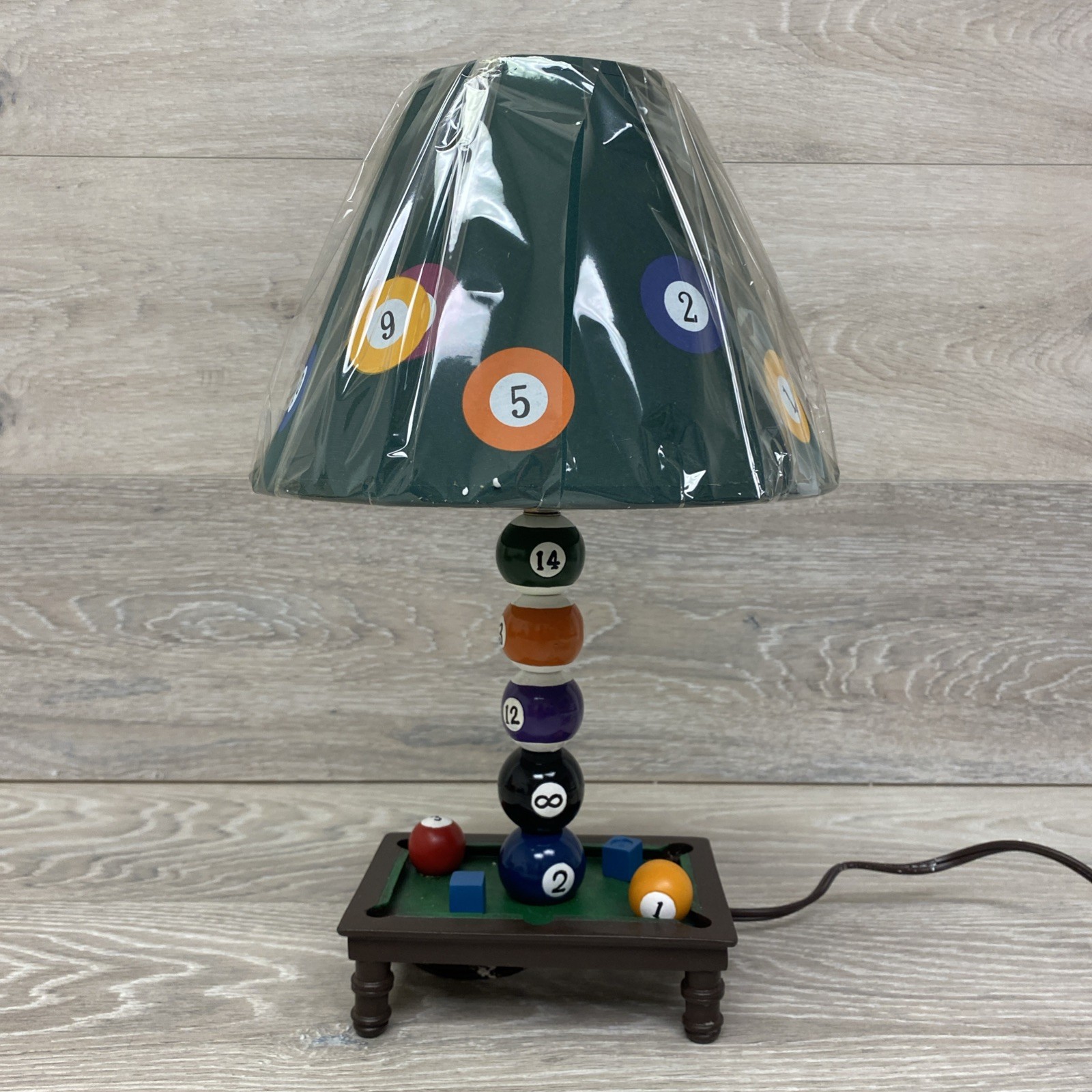 Billiards Lamp Pool Balls Man Cave Accent Table Game Room