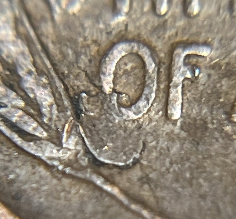 1919 P Lincoln Wheat Cent Woody Improper Alloy Error & Lamination Error Reverse