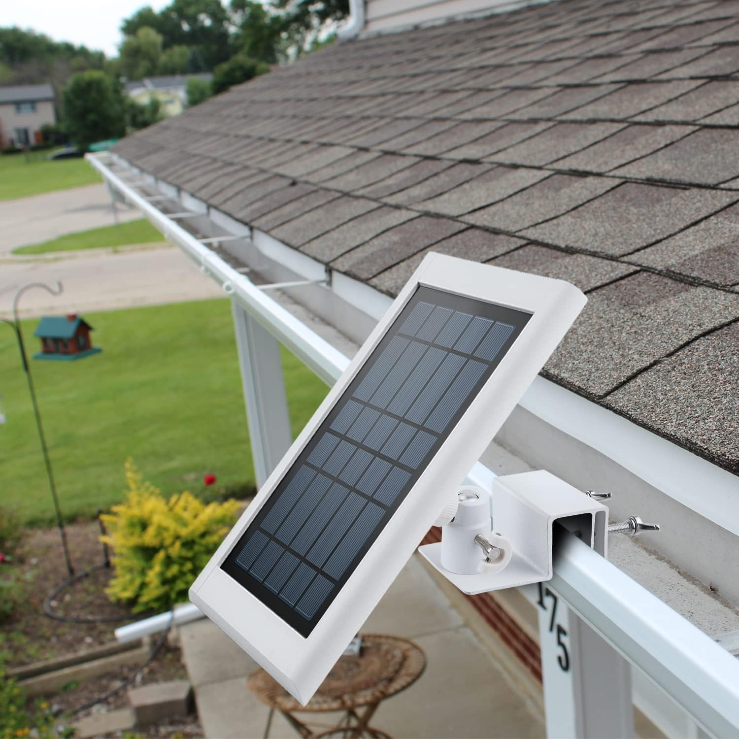 Gutter Mount for Solar Panel, Adjustable Weatherproof Aluminum Alloy Mount Brack