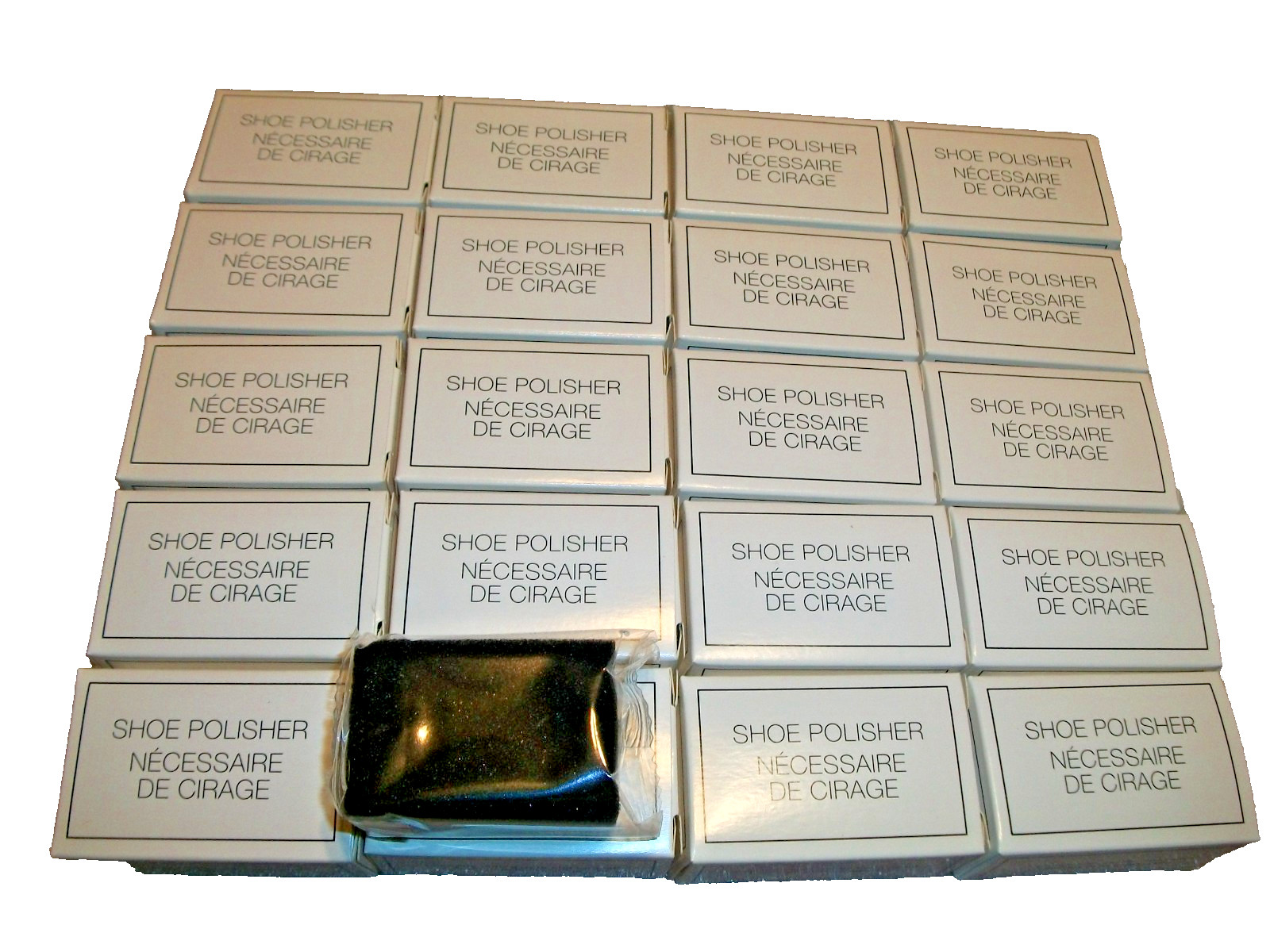 20pk SHOE BOOT SHINE POLISH SPONGES 🌟INSTANT POLISHING!🌟Black LEATHER CARE