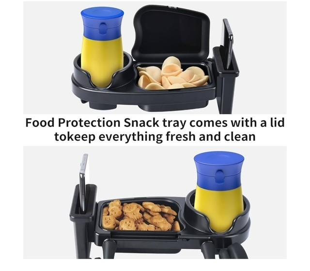 New In Box UNIVERSAL STROLLER SNACK TRAY with Phone Holder