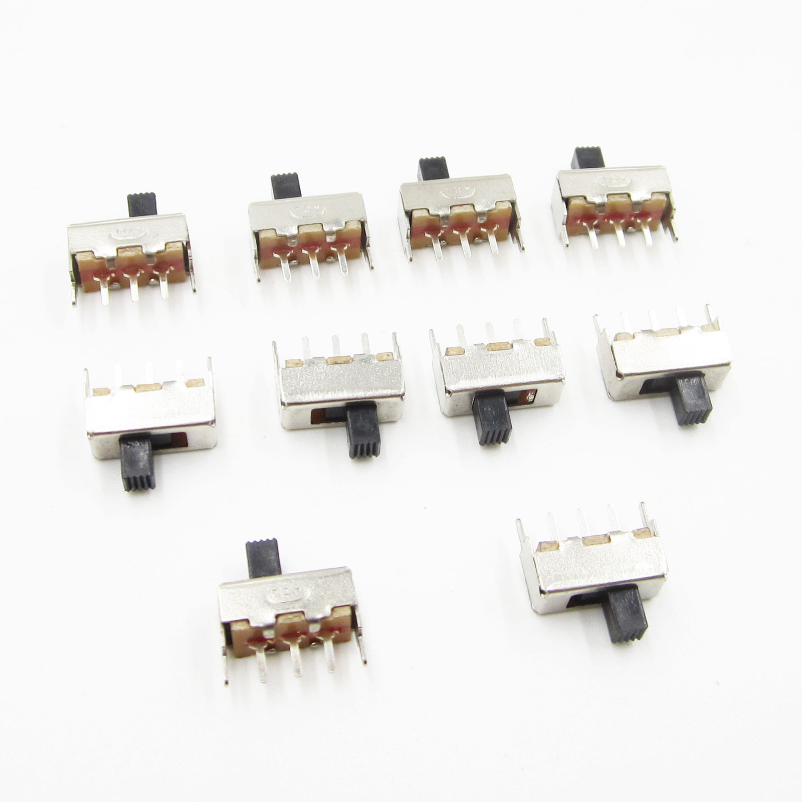 100PCS SS12F44G4 3 Pin DIP 2 Position SPDT 1P2T Vertical Slide Switch