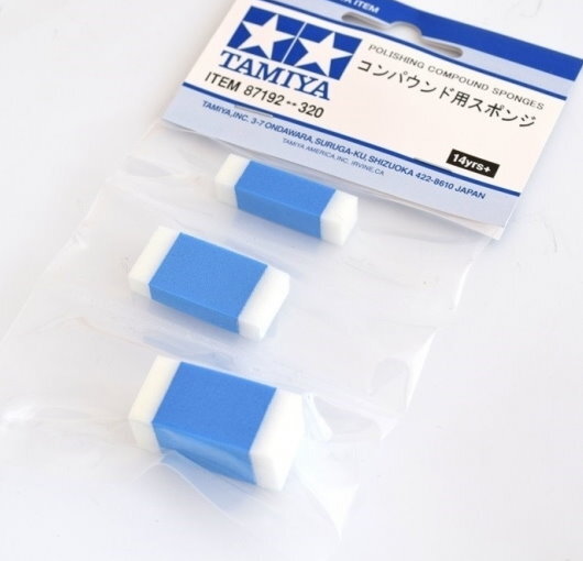 Tamiya 87192 Polishing Compound Sponges Reusable Tools for Precise Model Kit