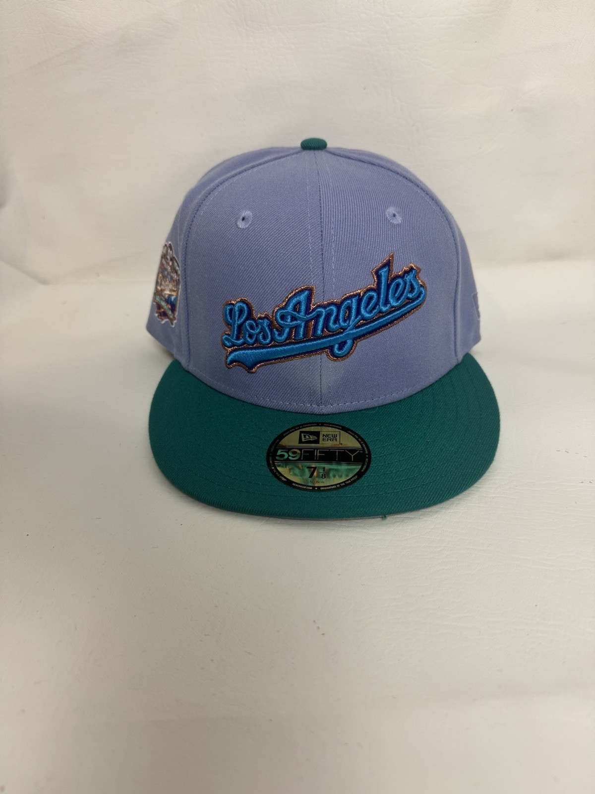 Los Angeles Dodgers New Era 59 Fifty Purple Grey Under Lid 7 1/8 NEW