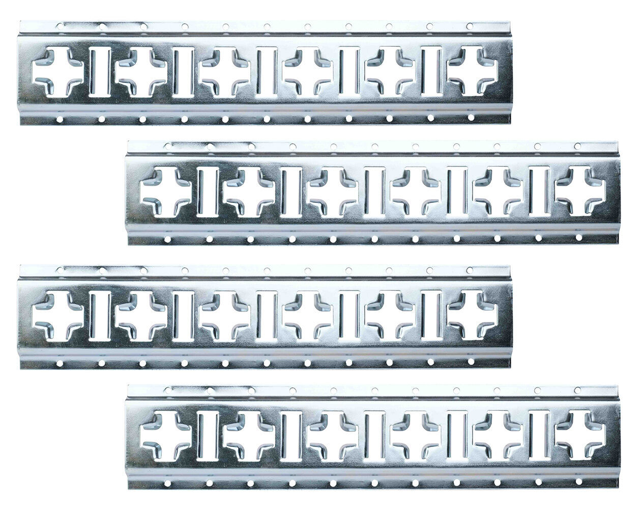 2ft Horizontal & Vertical Cross Style E-Track w/ Motorcycle Wheel Chock for 7...