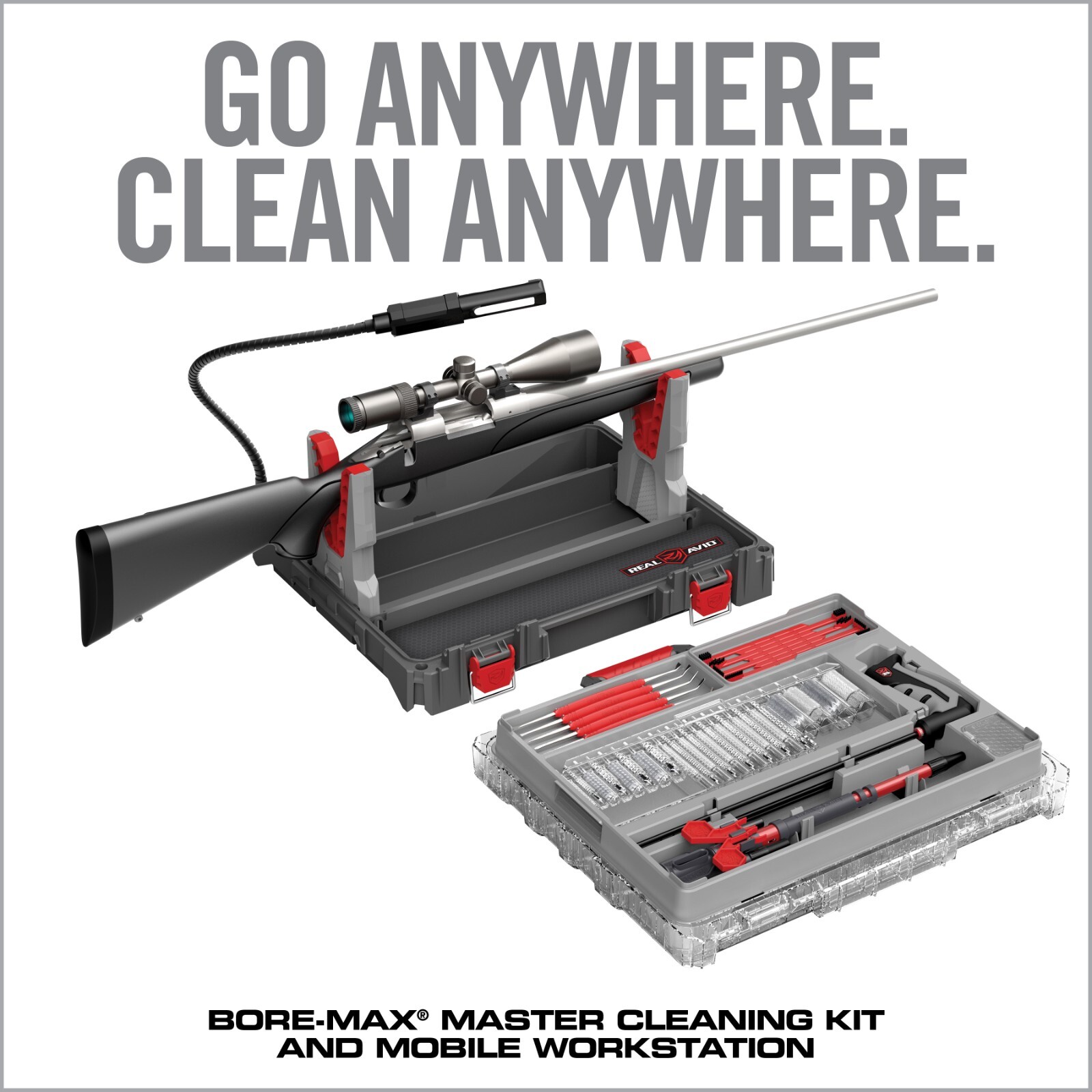 Real Avid Bore-Max Master Cleaning Kit & Mobile Workstation - Universal Gun Kit