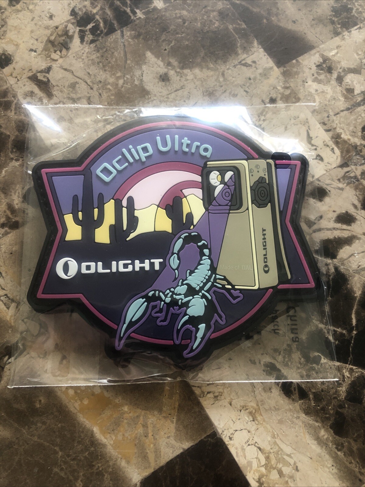 Olight Oclip Ultra OAL Collectors Patch!  UV Scorpion!