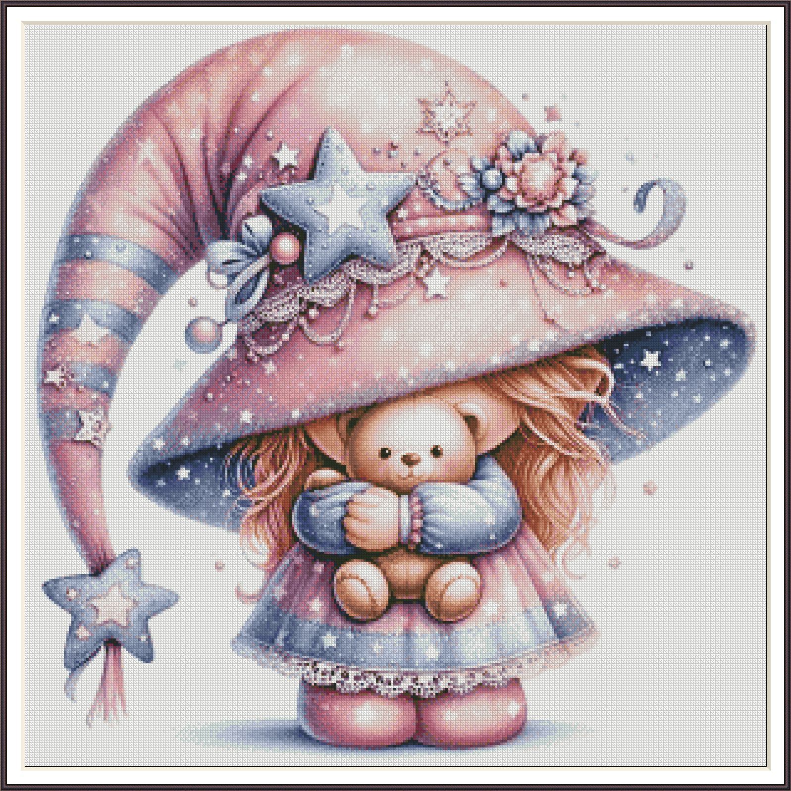 Star Gnome 1494 Chart Counted Cross Stitch Pattern Needlework