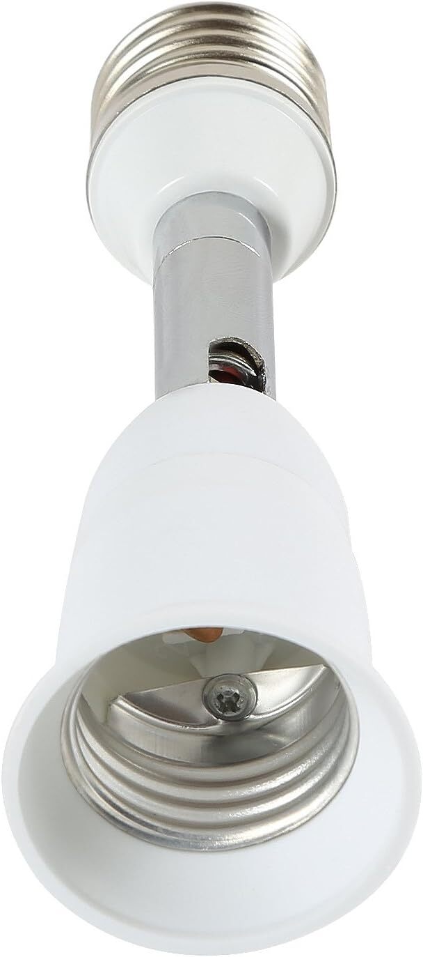 Electop Light Socket Extender 90 Degree Bending E27 to E27 Bulb Base Lamp Holder