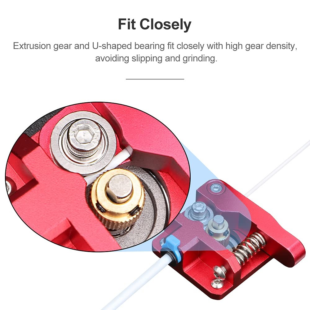 Creality Official 3D Printer Extruder, Upgraded Aluminum Drive Feed M, Red