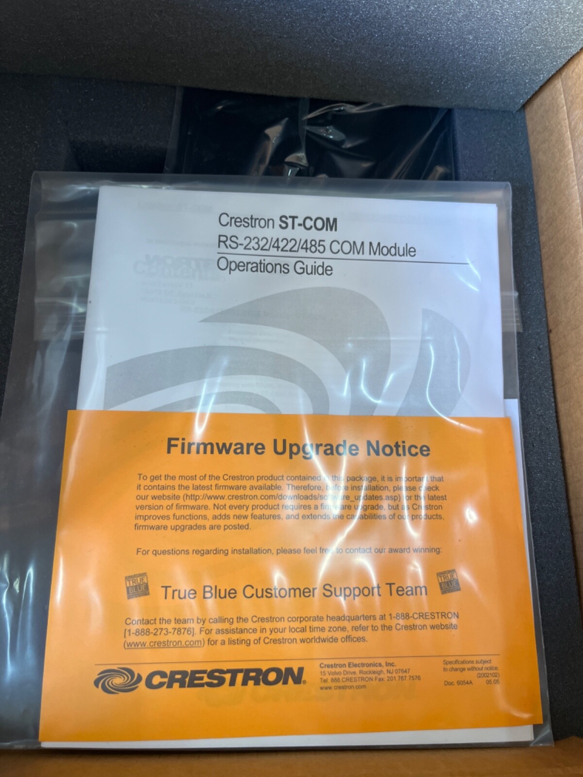 Crestron ST-COM-W/O PWR SUPPLY Serial Port Module 6500801