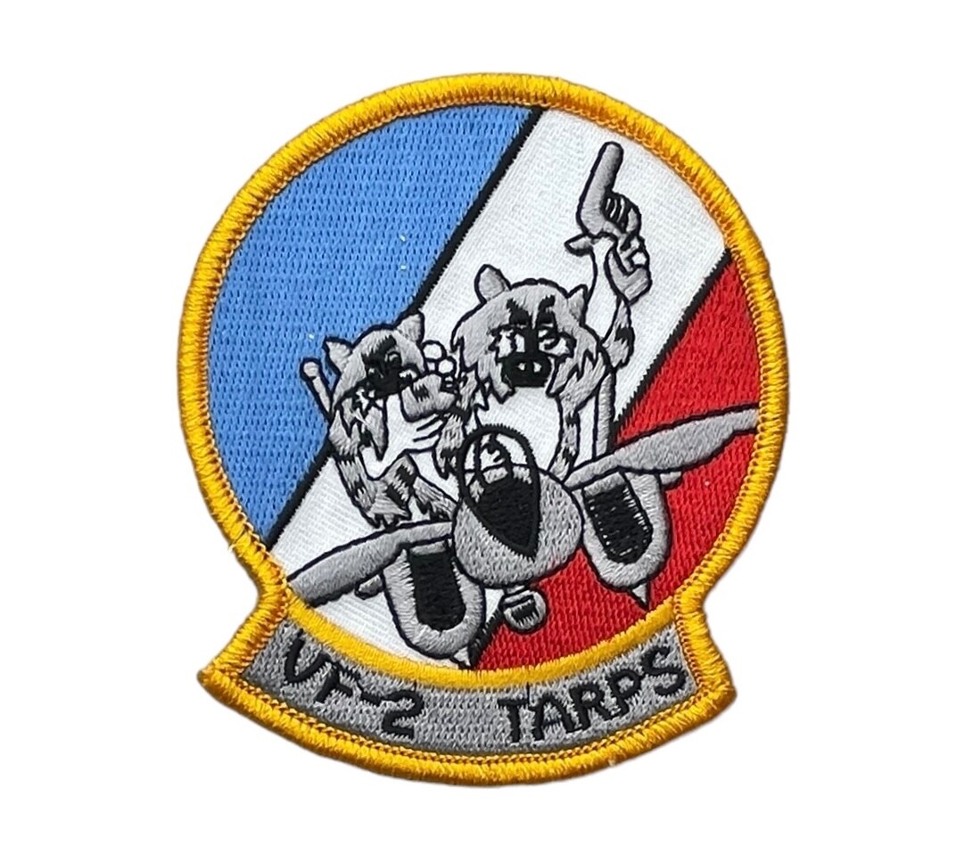 USN  F-14 Tomcat VF-2 Tarps Jet Flight Insignia Navy 3.5 inch Patch EE529 F6D24F