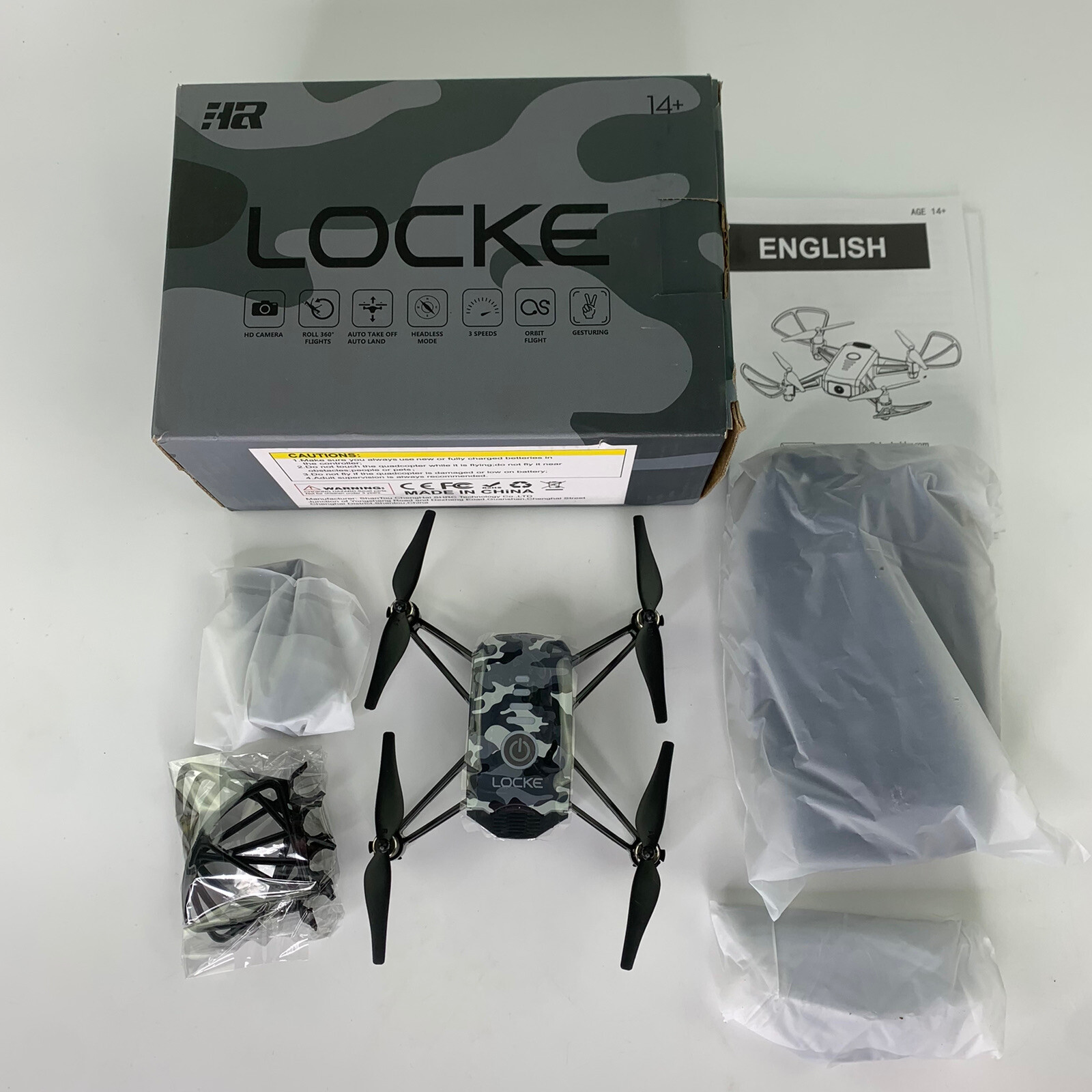 Locke H2 Remote Control Drone For Kids With 1080p HD FPV Camera