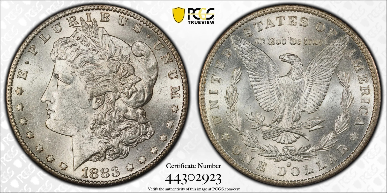 1883-S $1 PCGS MS61 Morgan Silver Dollar 44302923