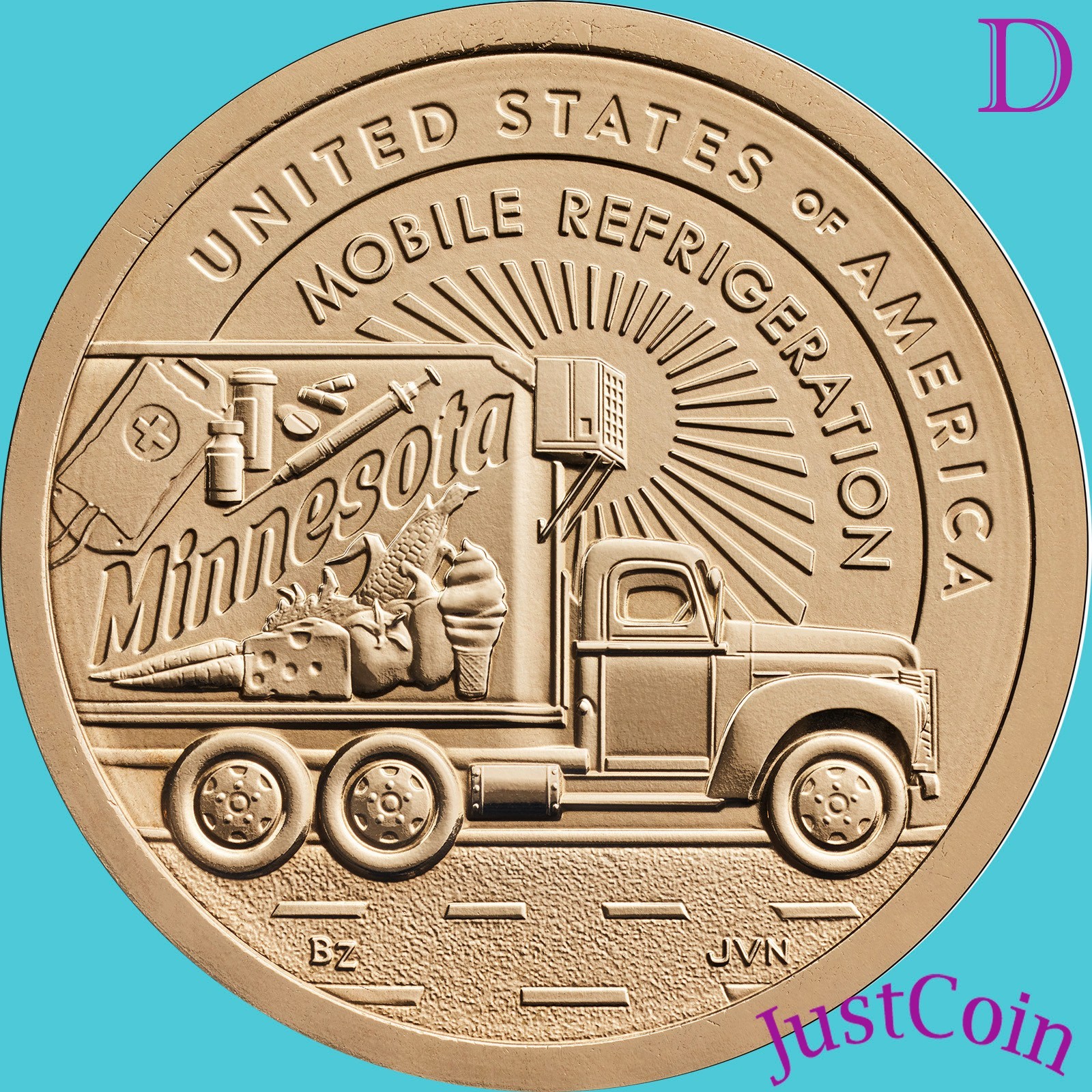 2026-D MINNESOTA (MN) INNOVATION UNCIRCULATED DOLLAR 2x2 HOLDERS in HANDS