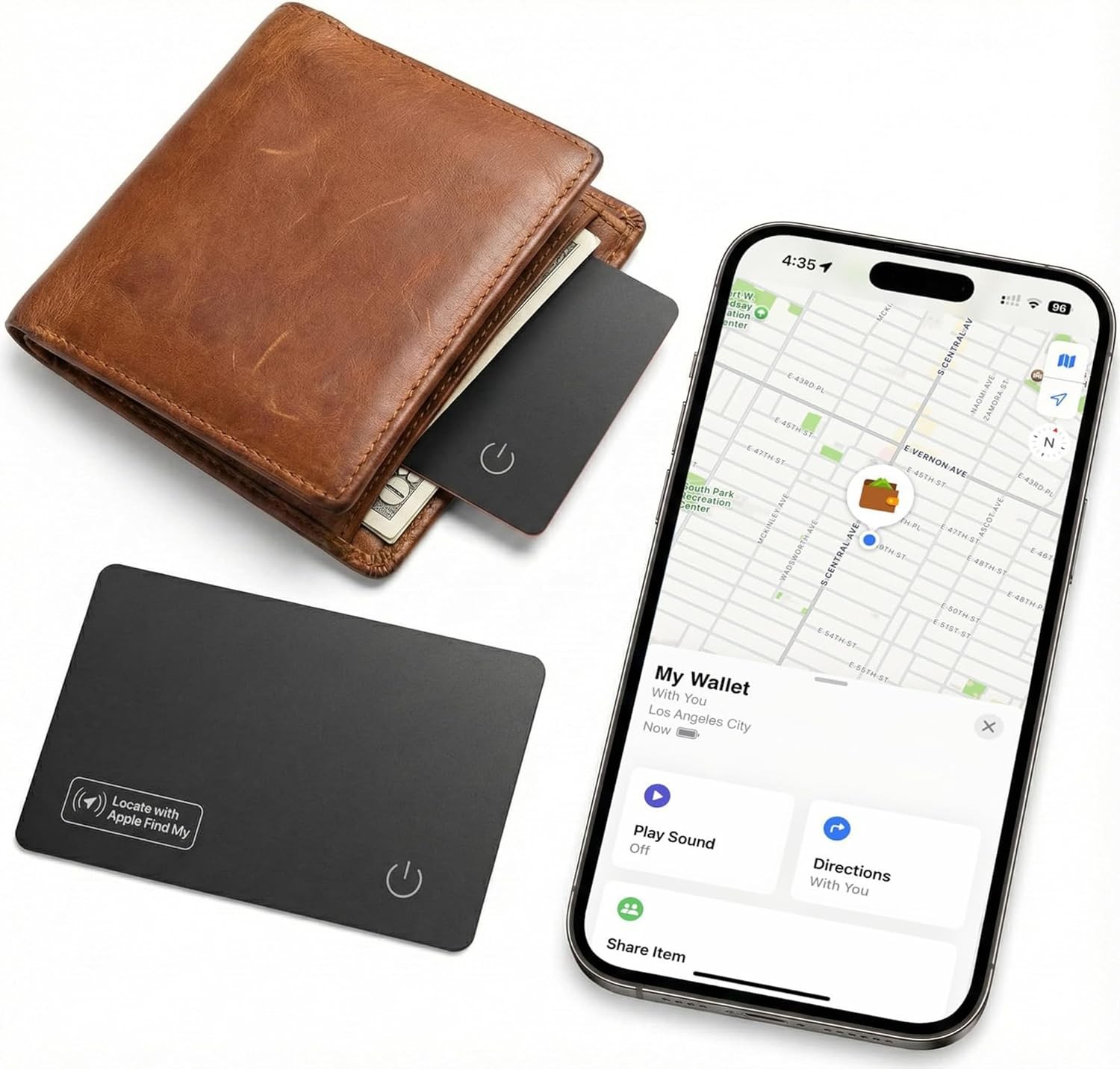 Ultra Slim Air Card Tag: 2026 MFi Certified Wallet Smart Tracker Card - Compa...