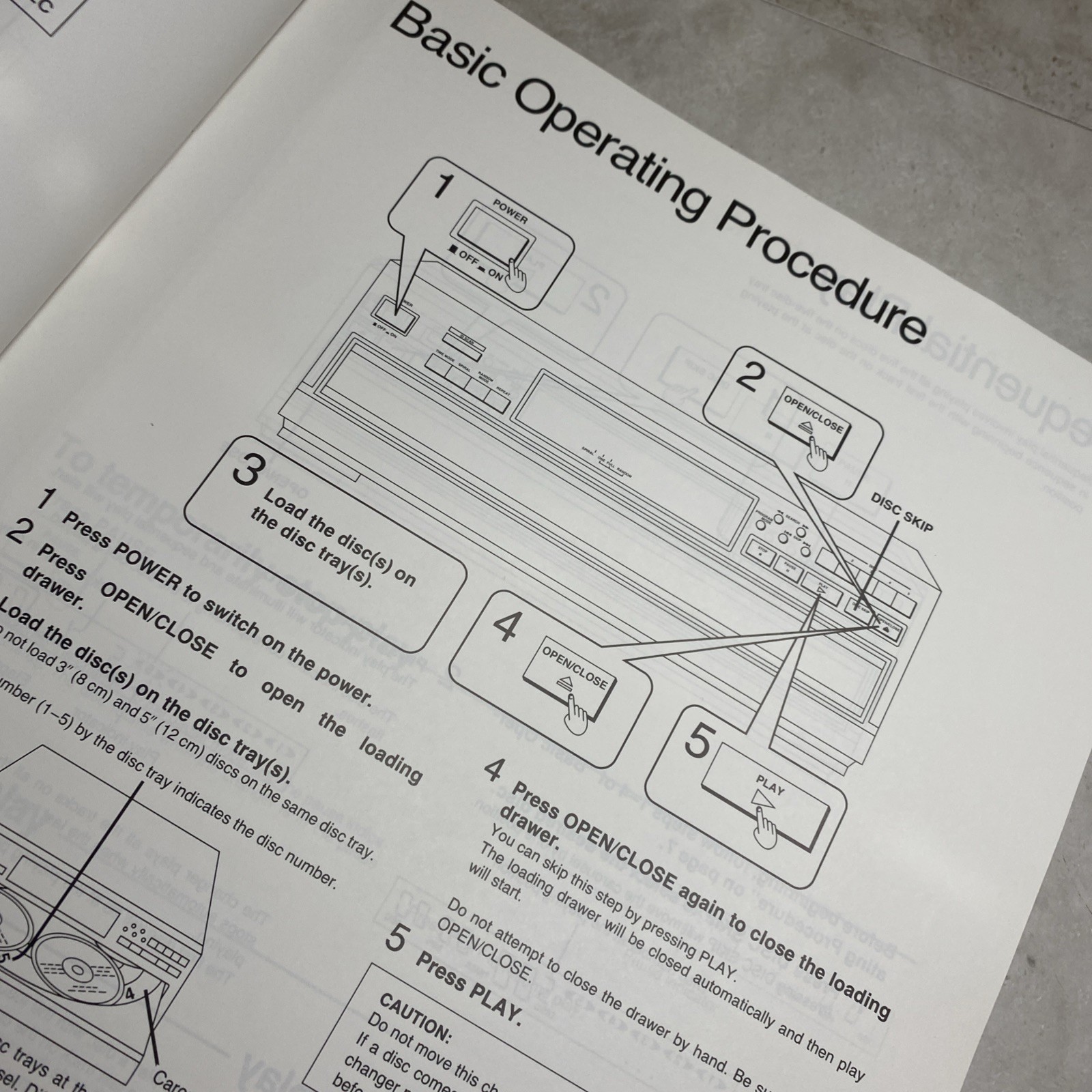 *Owners Manual Instructions Only* For Panasonic SL-PD347 Compact Disc Changer
