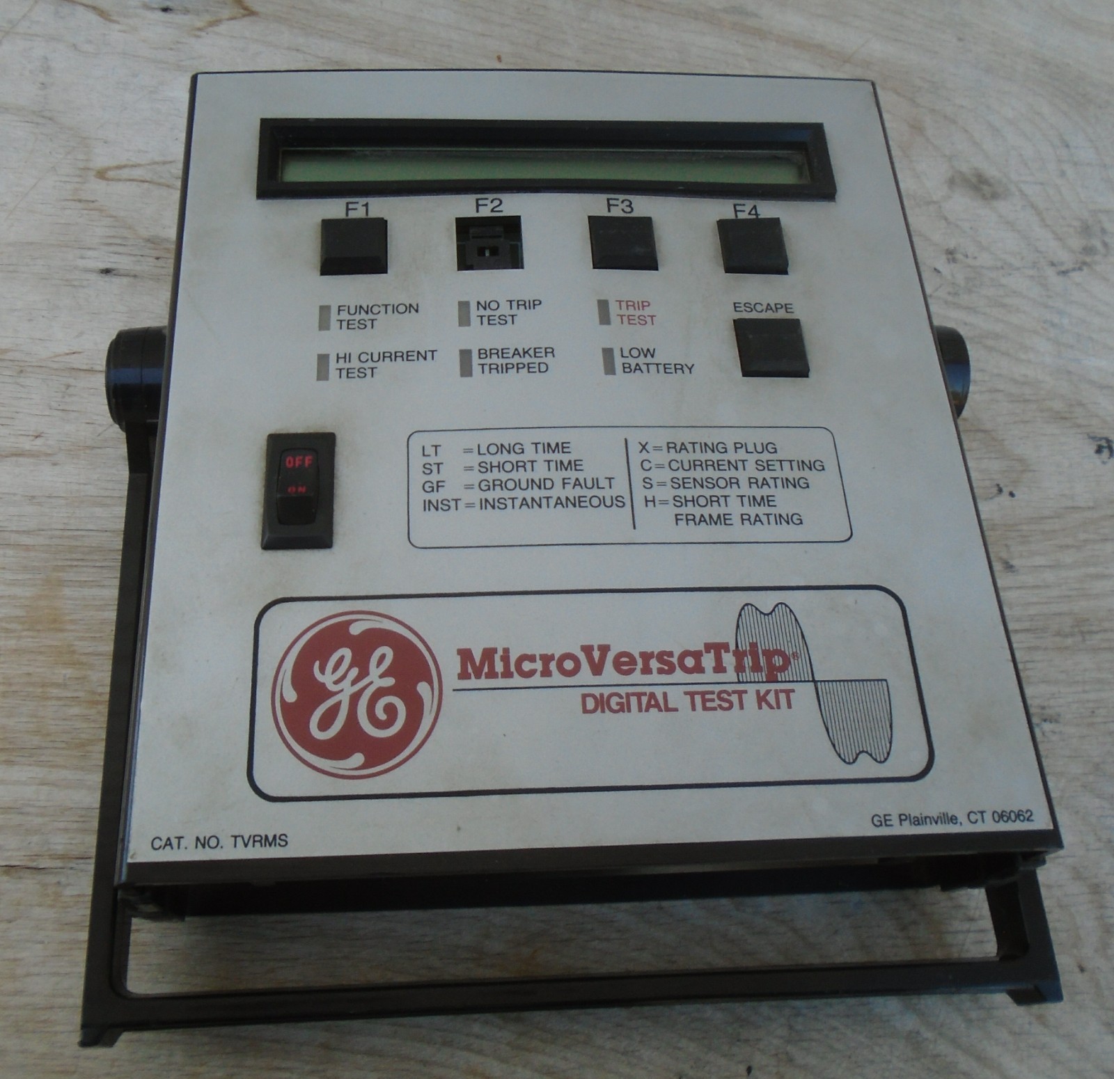 GE General Electric TVRMS MicroVersaTrip RMS-9 & Epic Digital Test Kit