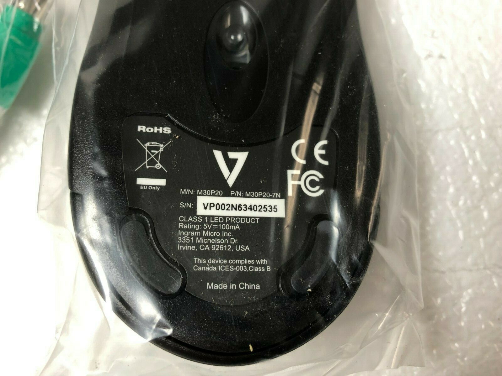 V7 PS/2 Optical Mouse M30P20 🐭M30P20-7N🐭