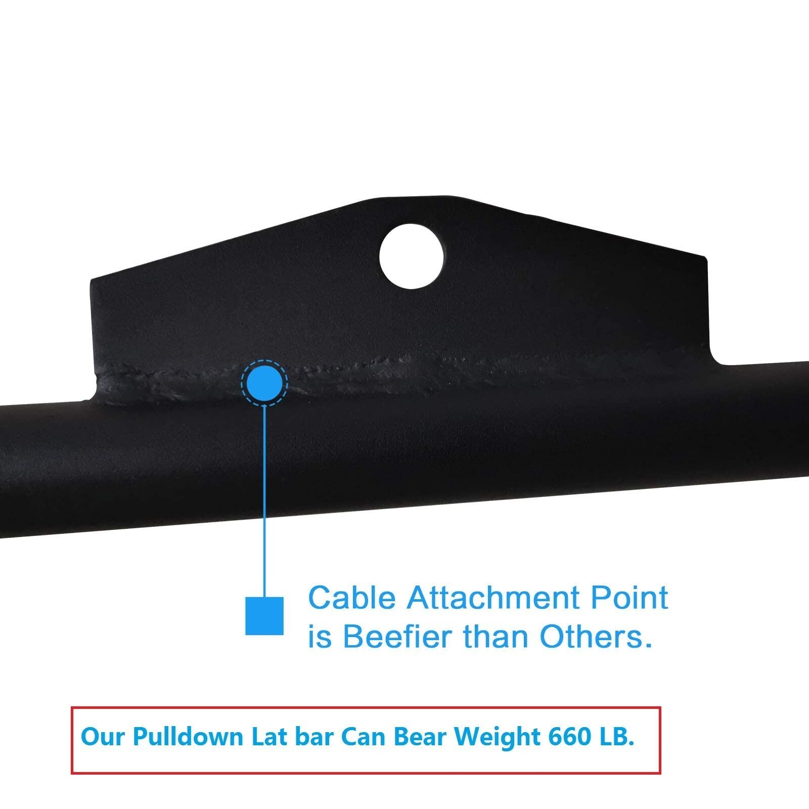 39" Cable Machine Lat Pulldown Attachments Wide Grip Bar Handle Tricep Training