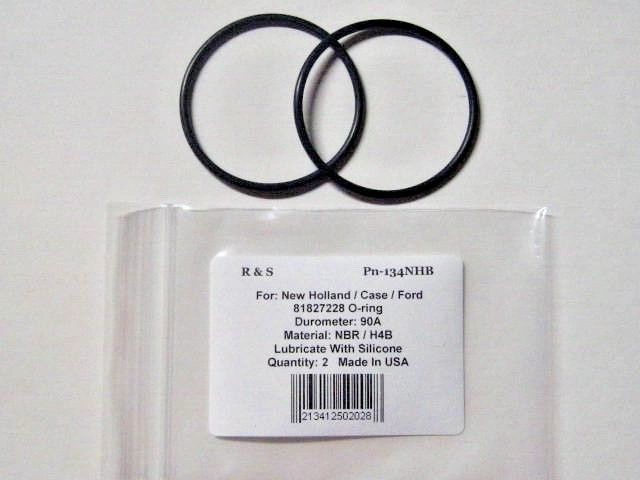 2 Compatible Ford / New Holland O-Rings /  Part 81827228 / R&S 134NHB / Mat H4B