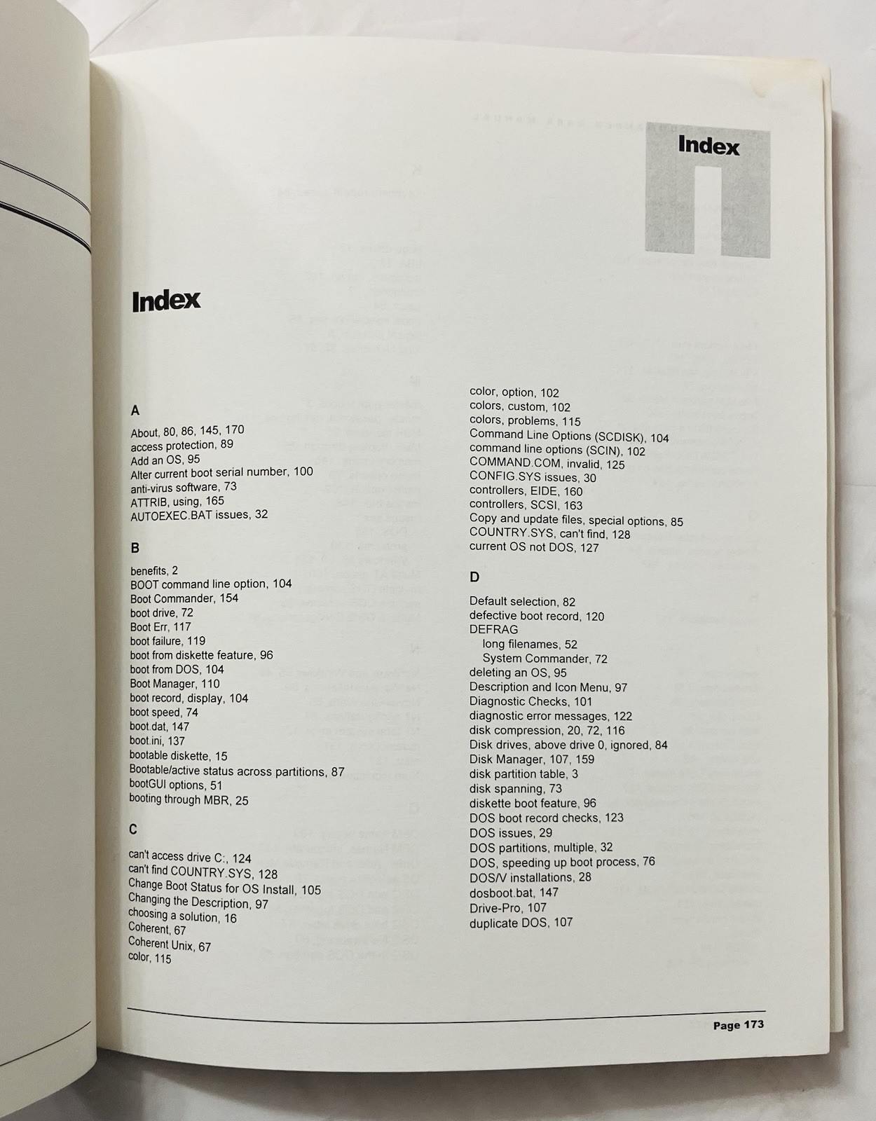 Original System Commander User Manual VCOM Partitioning Guide Windows Linux 1996