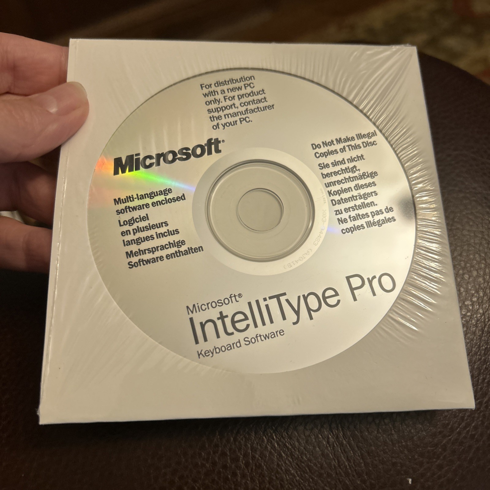 Microsoft IntelliType Pro Keyboard Software CD
