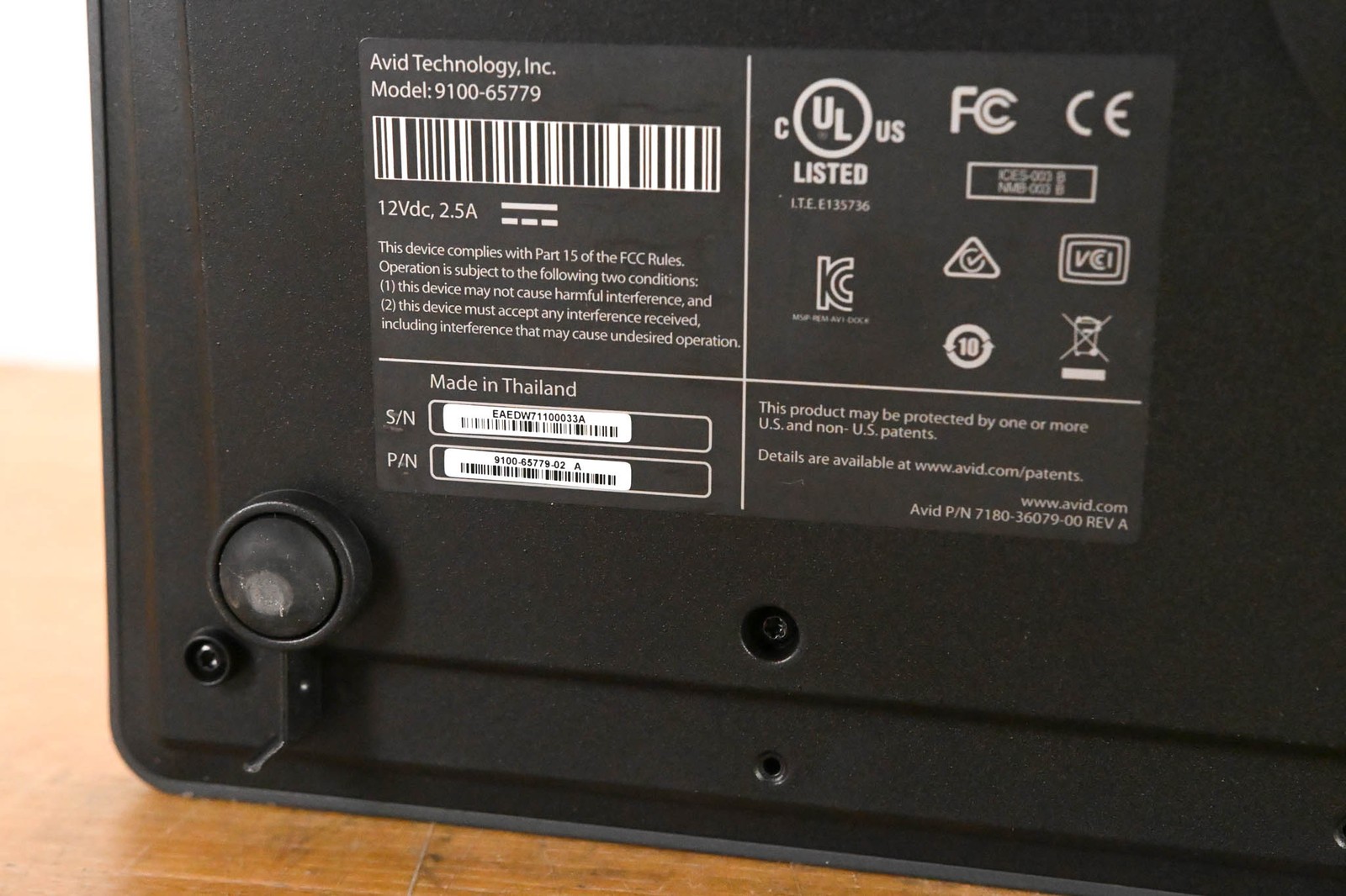 AVID Pro Tools Dock Control Surface (NO POWER SUPPLY) CG01ZXJ