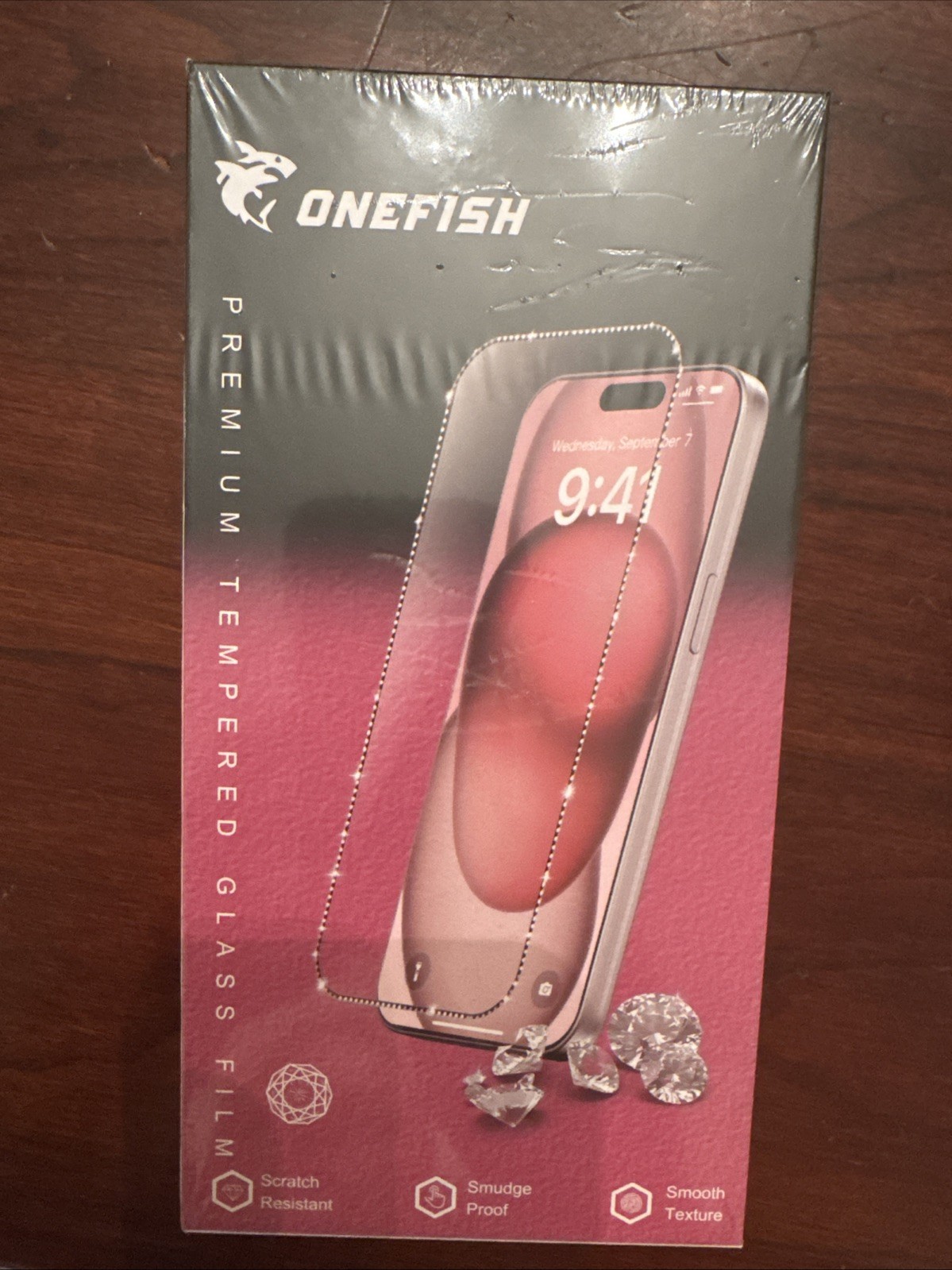 OneFish iPhone 16 Plus Tempered Glass Screen Protector - Bling Edge