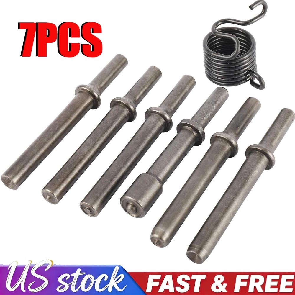 7pcs/Set Heavy Duty Smoothing Pneumatic Air Rivet Hammer Tools Kit