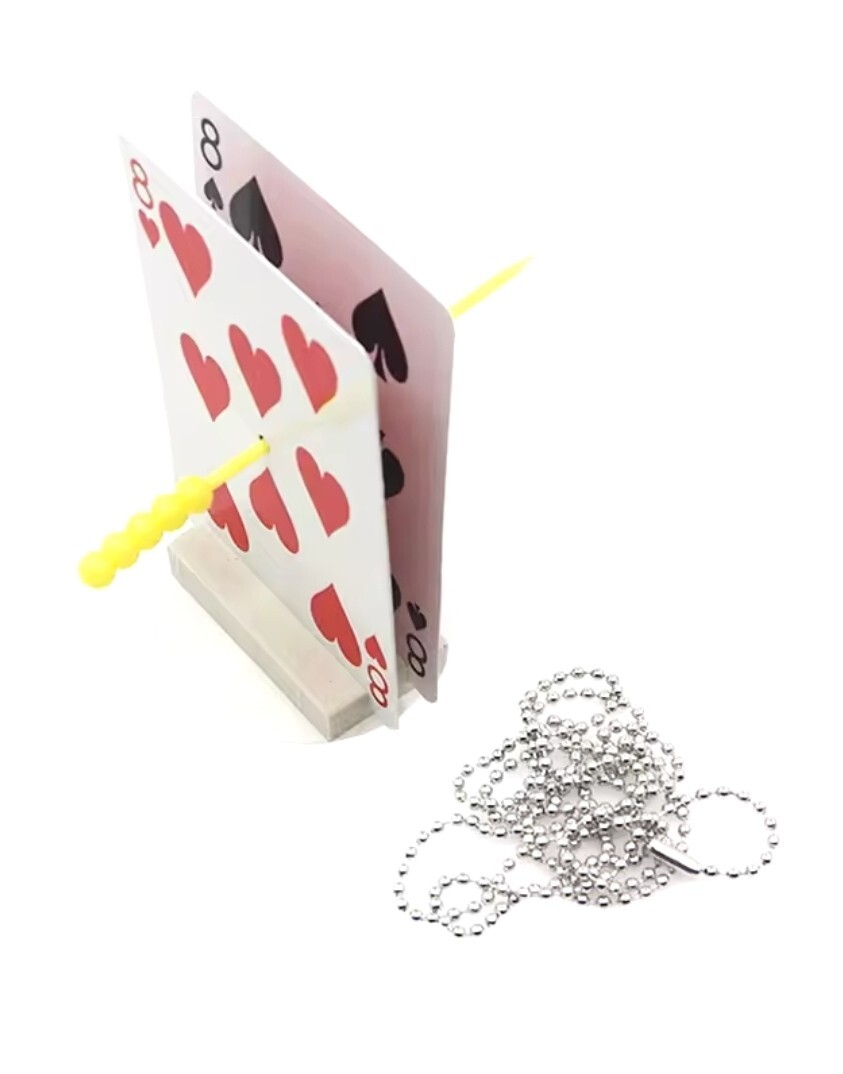 Magic Tricks Card Trick - Chain Through Sword Penetration Illusion T4