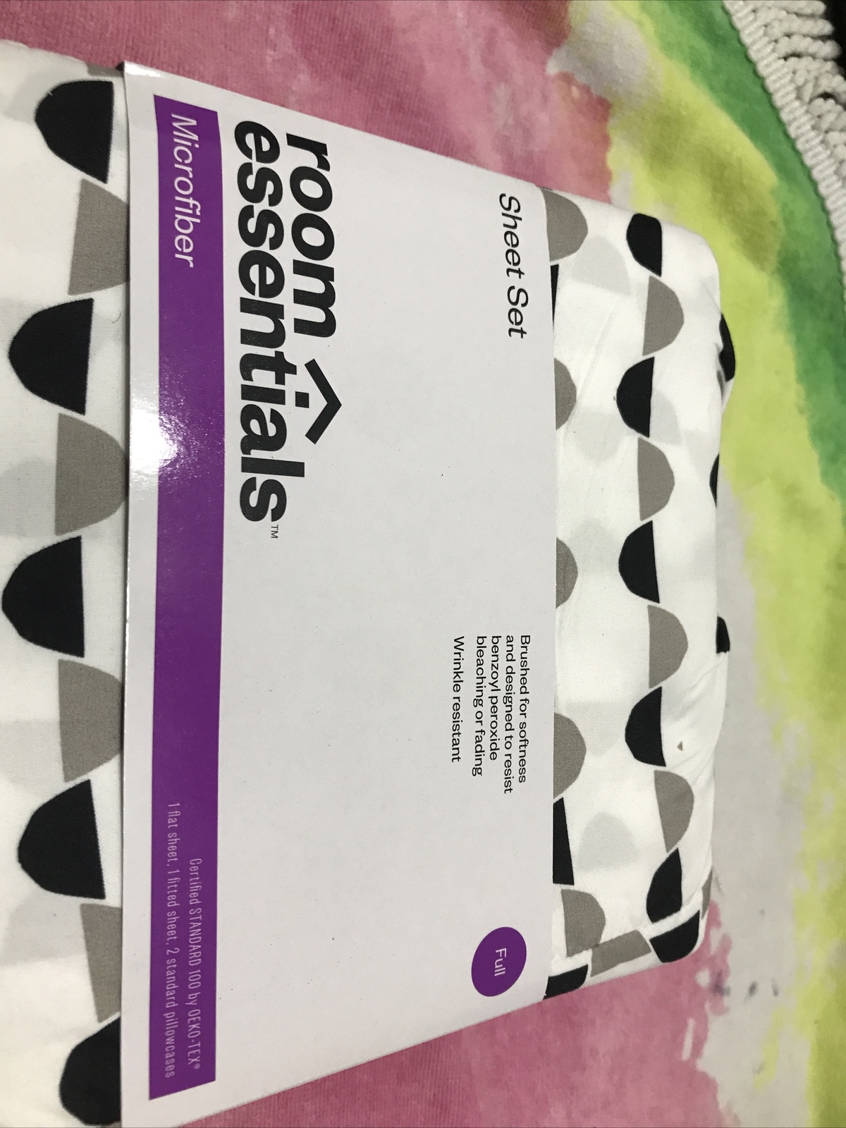 Microfiber Sheet Set Full 4 Pieces . Wrinkle Resistant. 100% Polyester, T1039