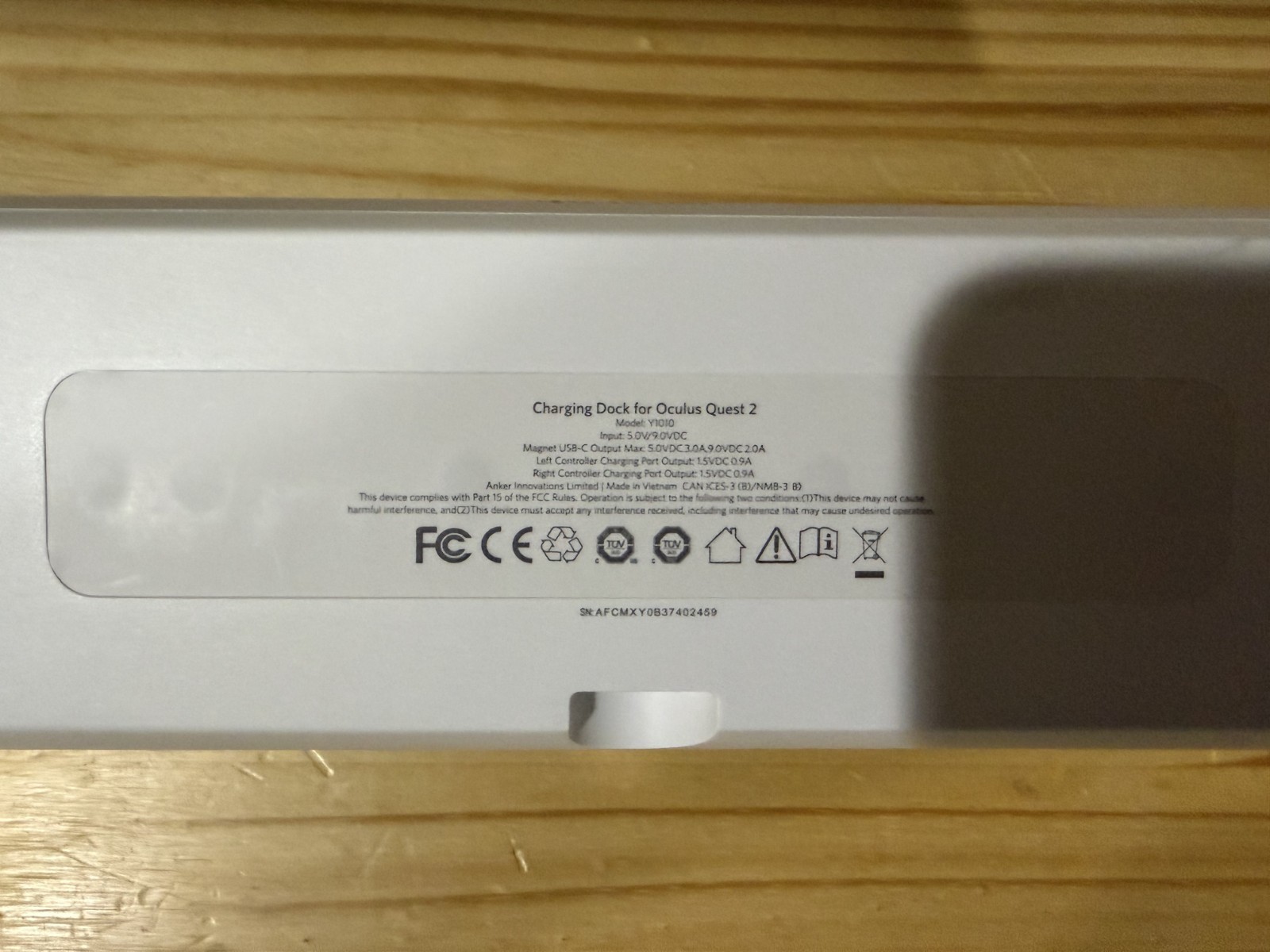Anker Charging Dock for Oculus Quest 2 (Model Y1010) Working
