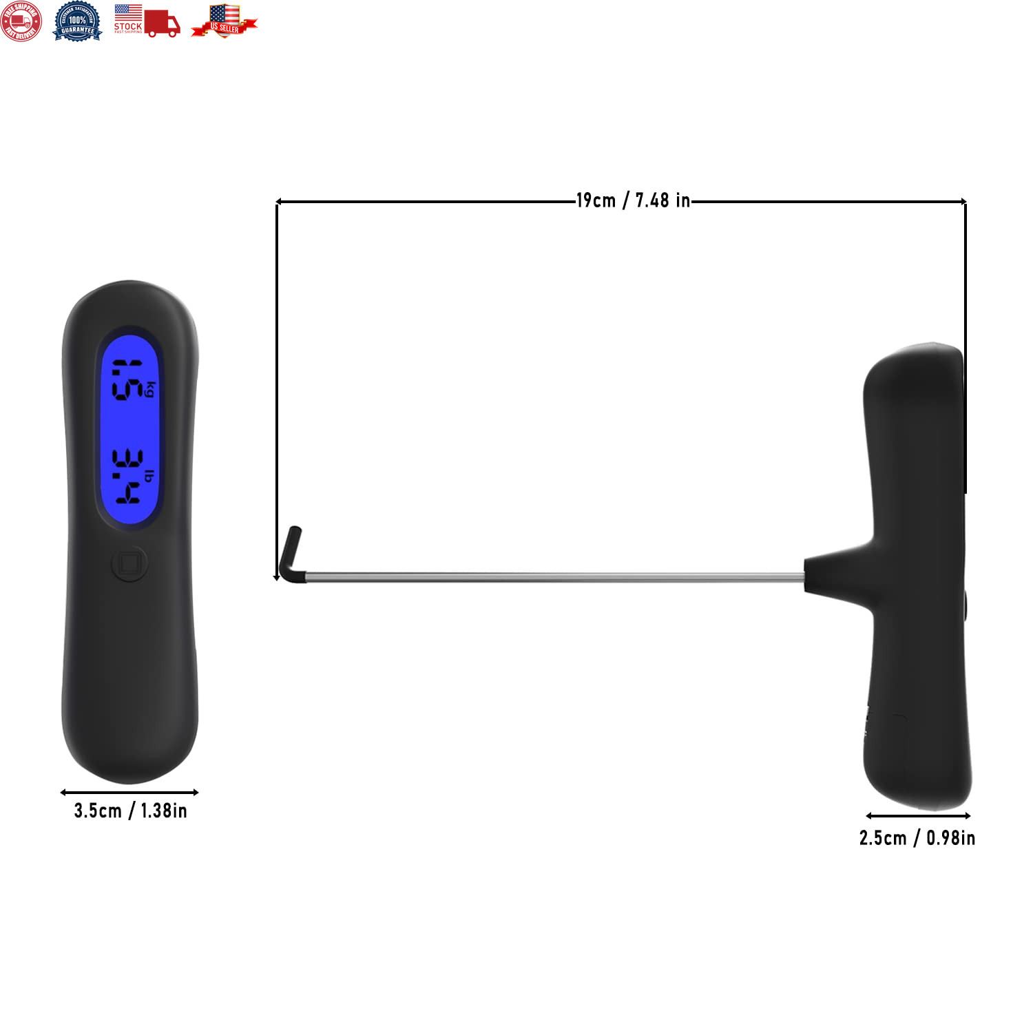 Professional Digital Trigger Pull Scale Gauge with Hook Clear LCD Display