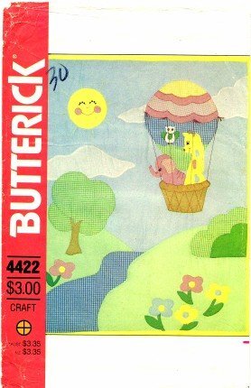Butterick 4422 Crafts Pattern Childs Hand Embroidered Quilt Sewing Free Shipping