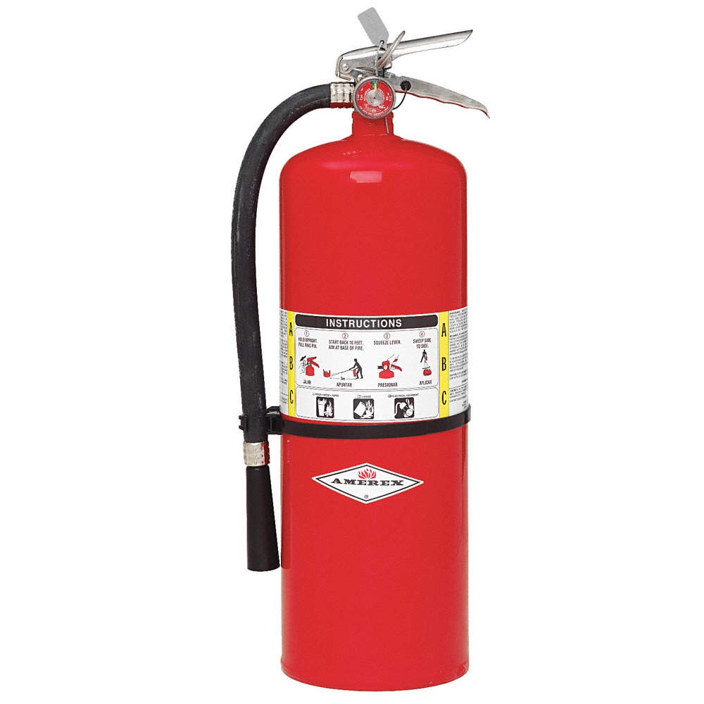 AMEREX 423 Fire Extinguisher,Steel,Red,ABC 3YWJ1
