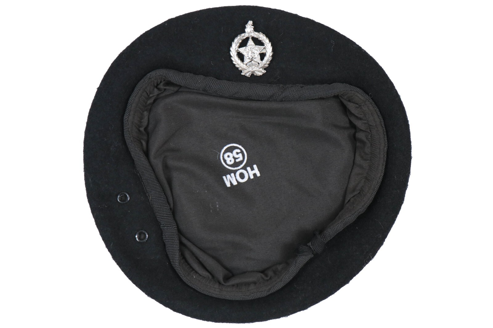 Iraqi Black Police Beret - Iraq Desert Storm / OIF Bringback
