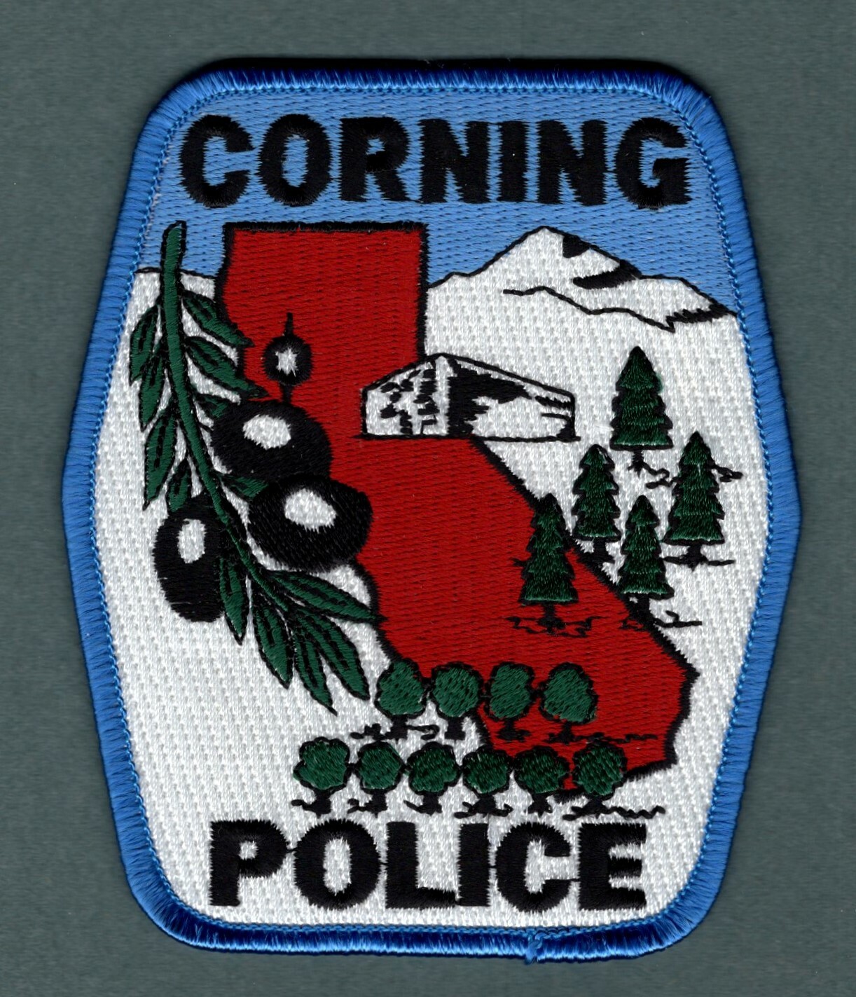 Corning California Police Patch  *1994 Blue Border*