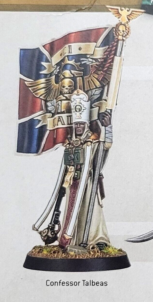 Hell's Last Confessor Banner Bearer Astra Militarum Warhammer 40K Imperial Guard