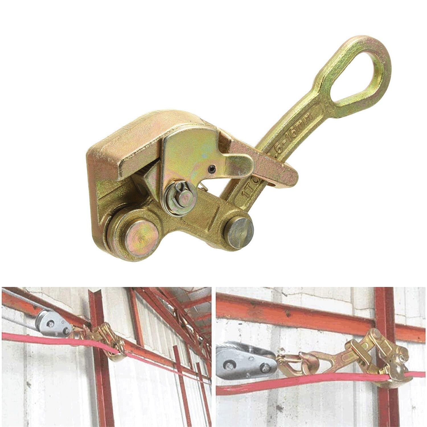 Cable Grip Wire Gripper Steel Cable Puller Tool for Wire Rope Pulling 2204 Lbs