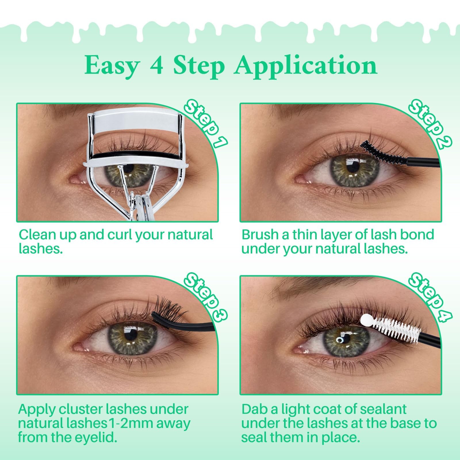 LASHSUN Lash Clusters Kit Wispy Eyelash 2304PCS 4 Boxes Kit-1