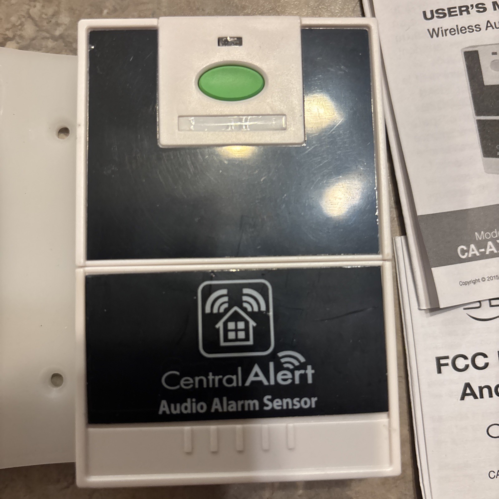 Serene Innovations CentralAlert CA-AX Audio Alarm Sensor P1210 CA-FA *Read