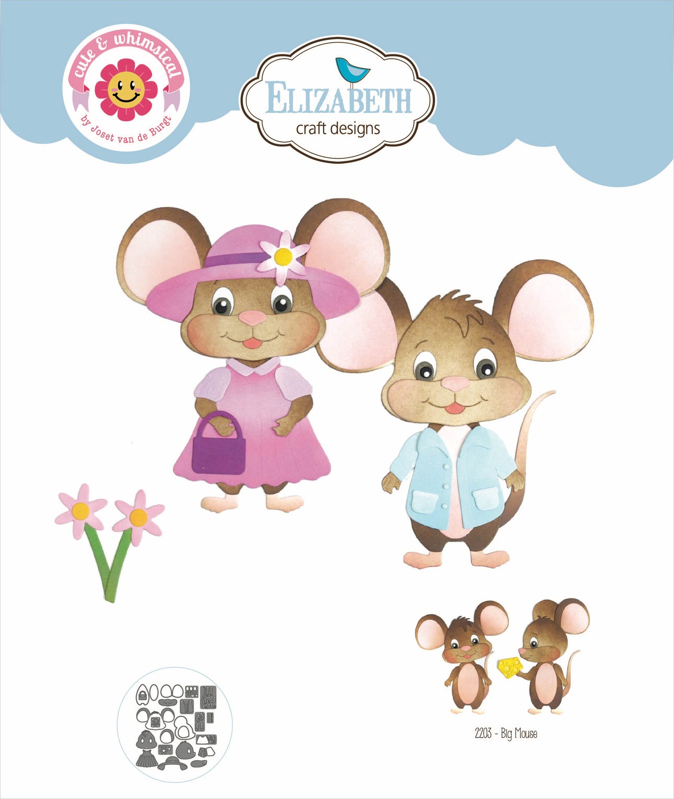 Elizabeth Craft Metal Die-Big Mouse