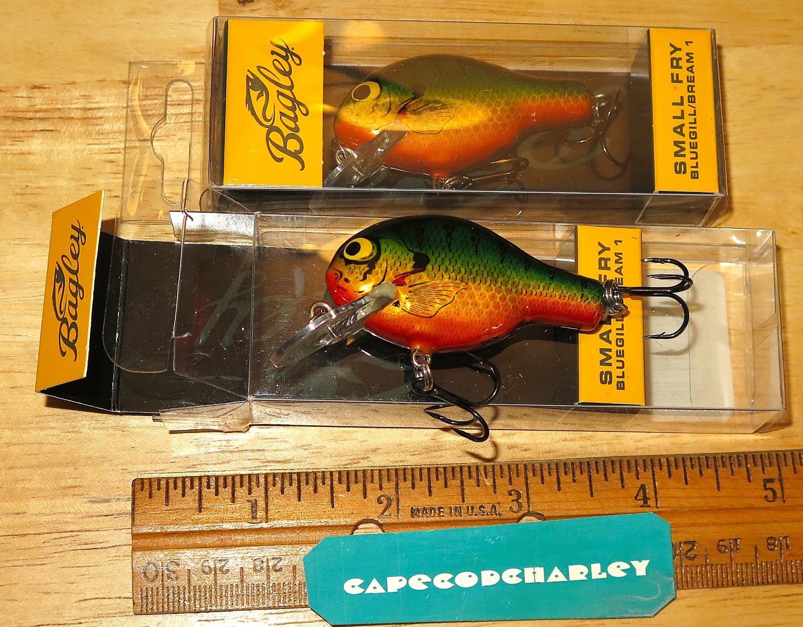 Lot of Two (2) BAGLEY Small Fry Bluegill/Bream 1 lures NEW
