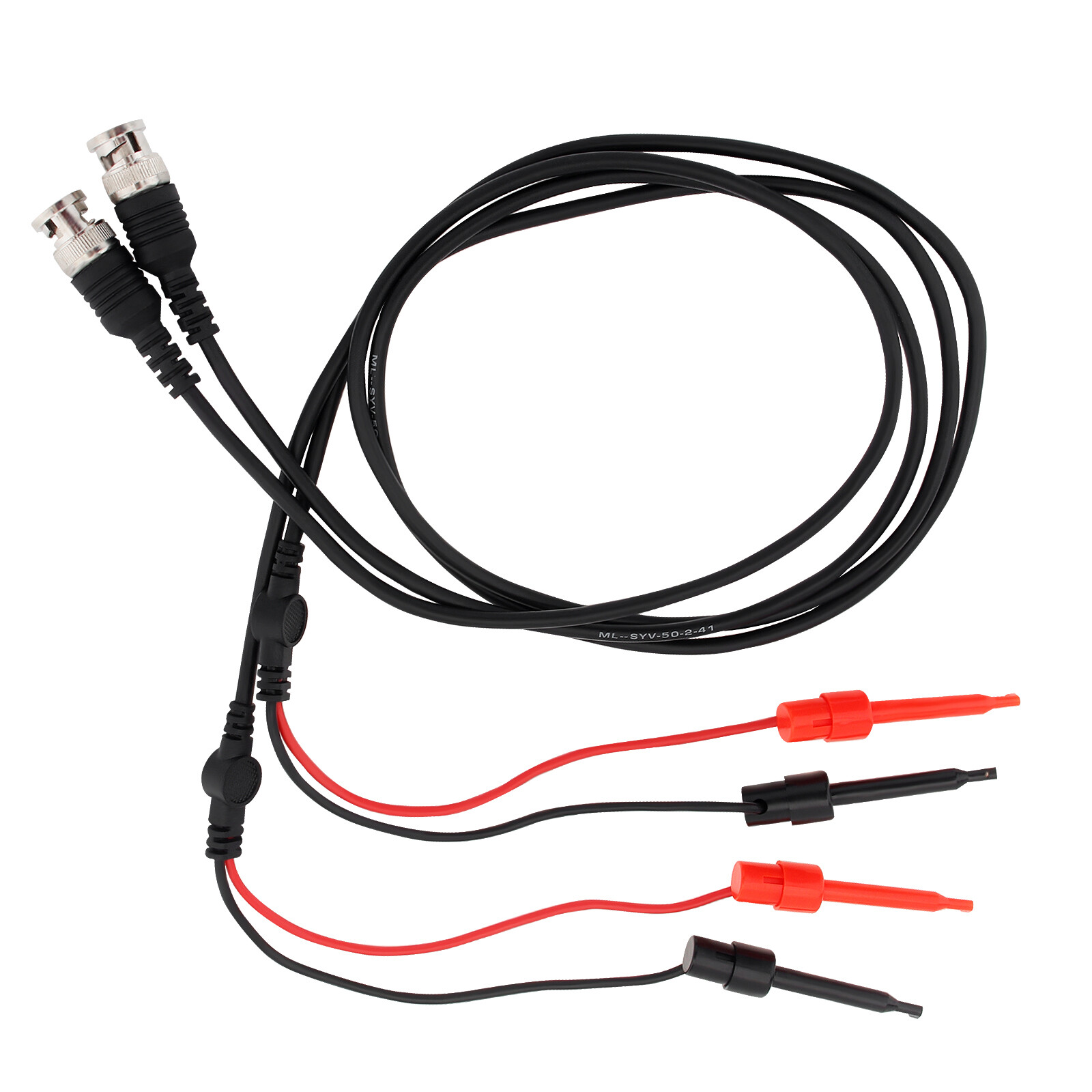 BNC to Dual Banana Head Test Line Auto Test Leads Adapter Cable for Oscilloscope