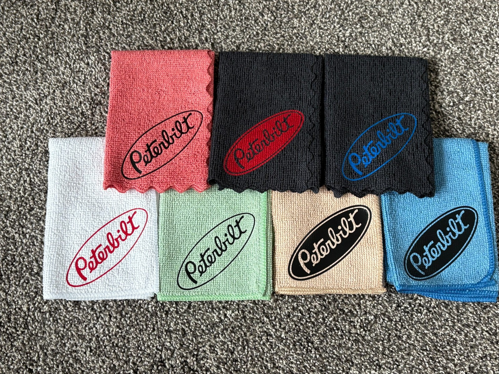 Peterbilt semi truck cleaning cloth